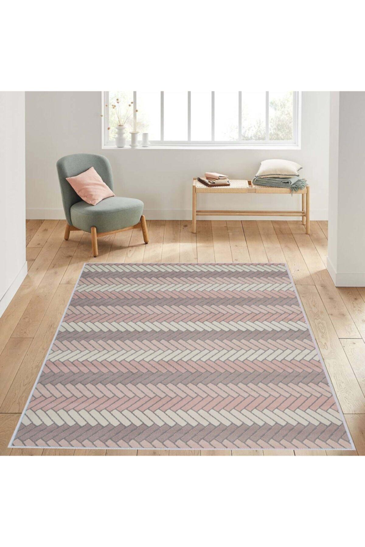 

Rovigo Home Washable Printed Carpet RVG1427 50x80 розовый