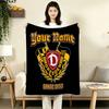 1PC Dresden Den Custom Custom Name Patterned Flannel Blanket Suitable For All Seasons for Home Decor Warmth and Comfort Gifts Holiday Gift