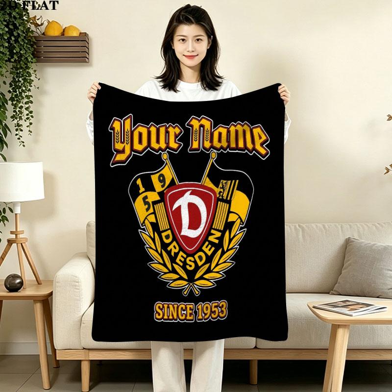 1PC Dresden Den Custom Custom Name Patterned Flannel Blanket Suitable For All Seasons for Home Decor Warmth and Comfort Gifts Holiday Gift