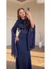 Spring Women's Elegant Flowy Long-Sleeve Dress - European American 2025 Style