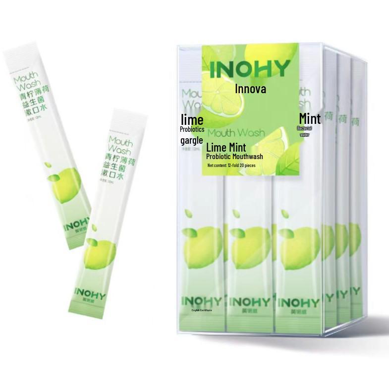 Innova Lime Mint Probiotic Mouthwash, 12ml per strip, 20 strips per box - by Haishi Hainuo.