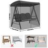 Mosquito net  Portable Swing cover With zipper waterproof   canopy Foldable Polyester mesh for swing chairs hammocks Pavilion