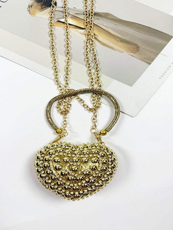 2025 Fashion Heart-shaped Mini Shoulder Bag for Women - Evening Banquet Handbag