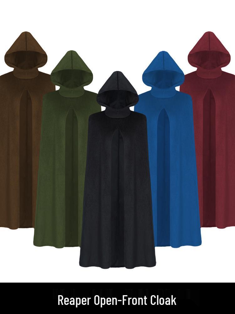Sensenmann Zauberer Umhang Mittelalterliches Umhang Kostüm für Cosplay & Bühnenauftritt