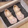 Girls' Crystal Butterfly Princess Shoes - 2026 Spring/Autumn Collection
