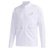 Bequeme Logo Stehkragen Langarm Jacke Herrenjacke Weiß FJ3841