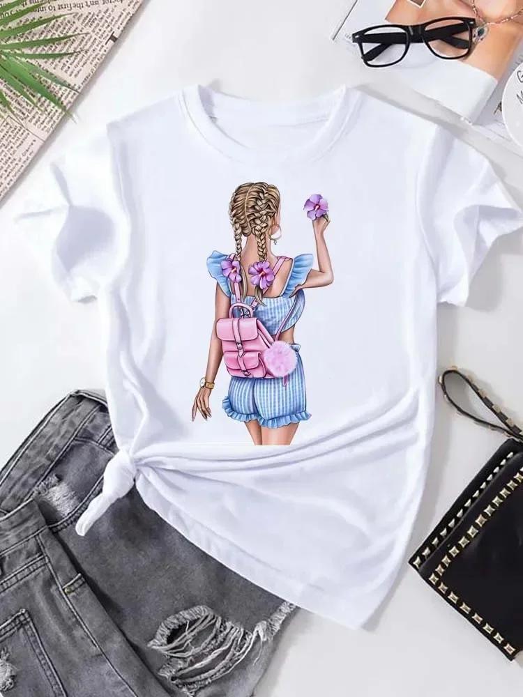 Women T-Shirt Harajuku Streetwear Short Sleeves Female Clothes Tops Tees Printed Female Tshirt Women Fashion Graphic