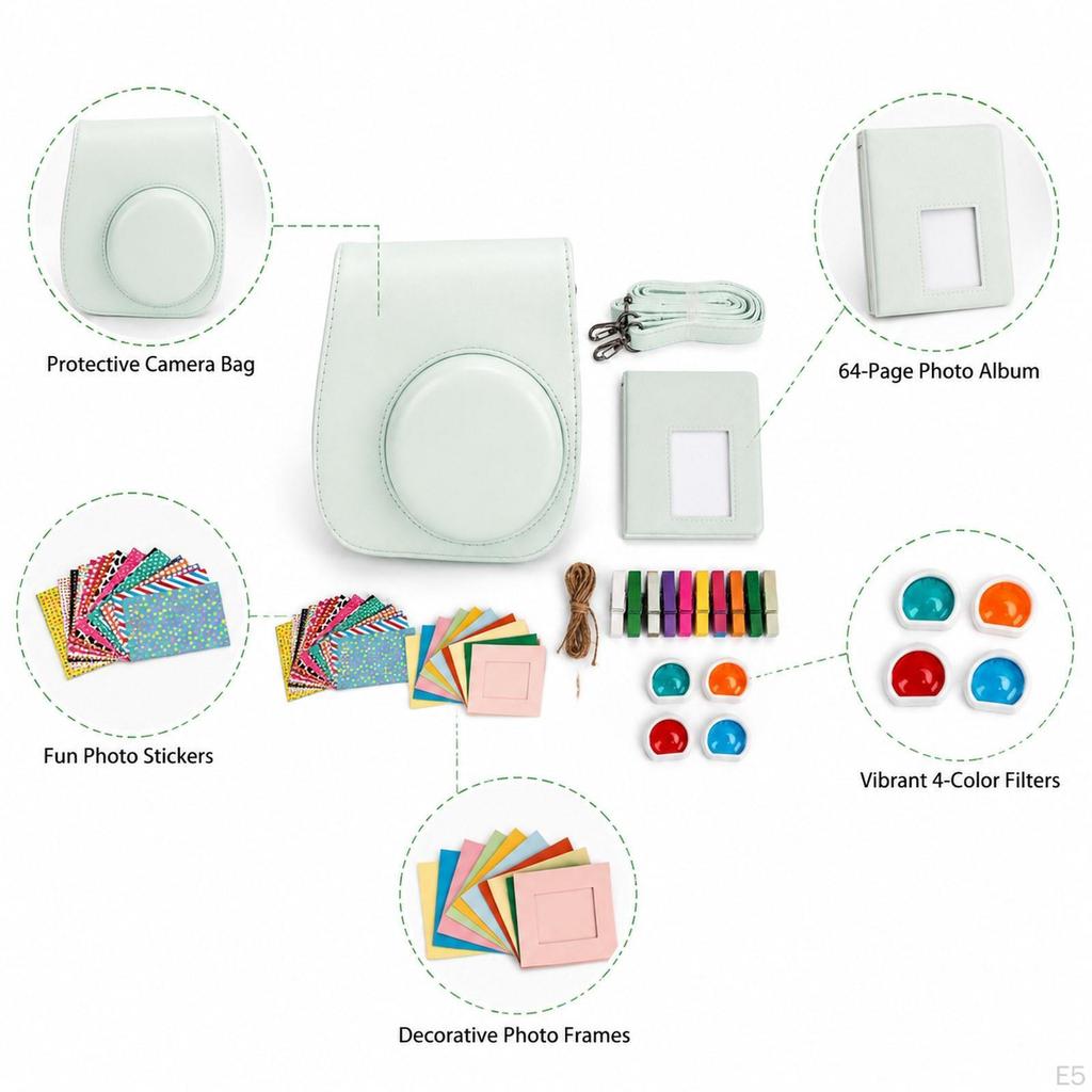 Instant Camera Accessories Lightweight Cute Travel DIY Stickers Funny Multipurpose Protective Case