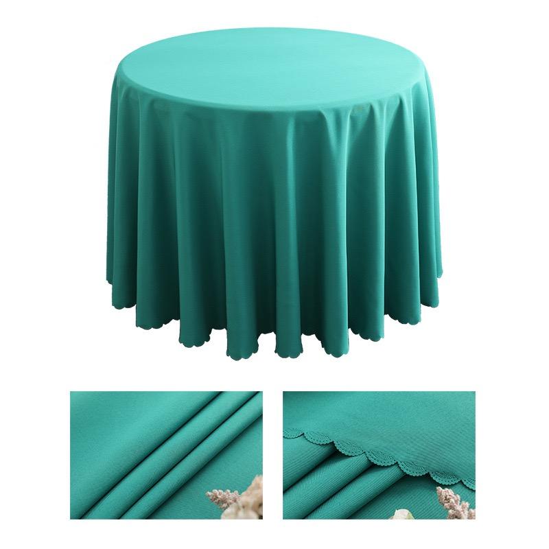 Gold 120 Inch Durable Modern Table Cover 180 Gsm Polyester Fabric Round for Events Weddings Outdoor Use