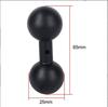 Aluminum Motorcycle Phone Mount: 20mm to 17mm Ball Head Adapter