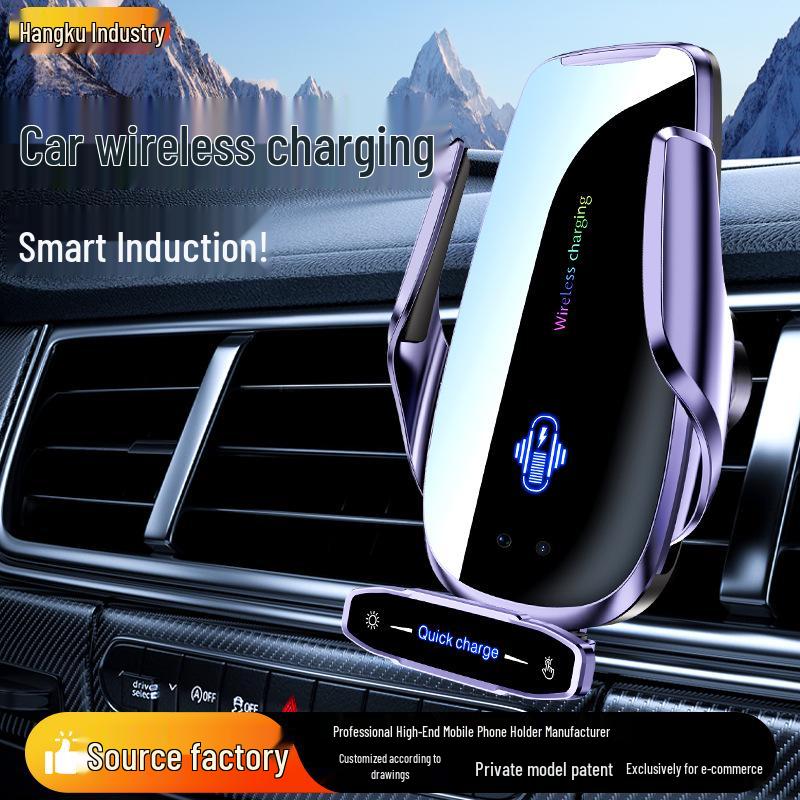 Q9 Wireless 15W Fast Charging Car Phone Holder for Air Vent & Dashboard Navigation