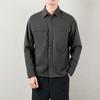 Autumn New Men's Shirt Long-sleeved Casual Loose Cotton Washed Shirt Men's Work Jacket