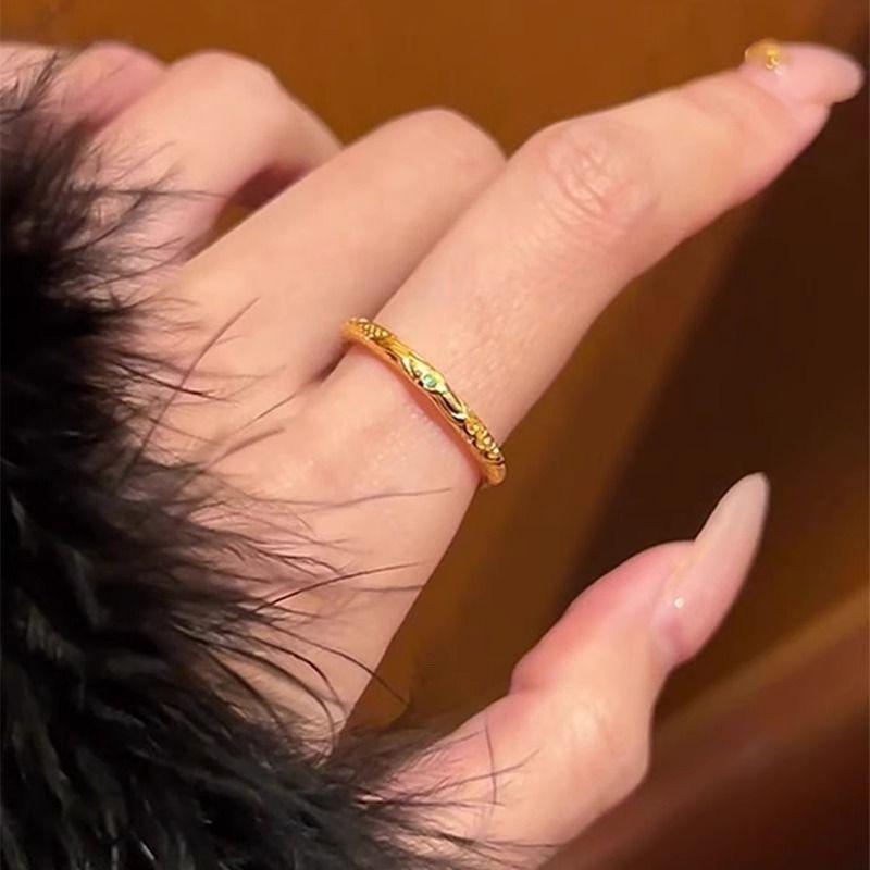 Nezha Qiankun Ring Sense Creative Ring Retro Gold Pattern Bracelet Ring