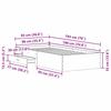 Artisan Oak Storage Bed Frame 90 x 190 cm Particleboard