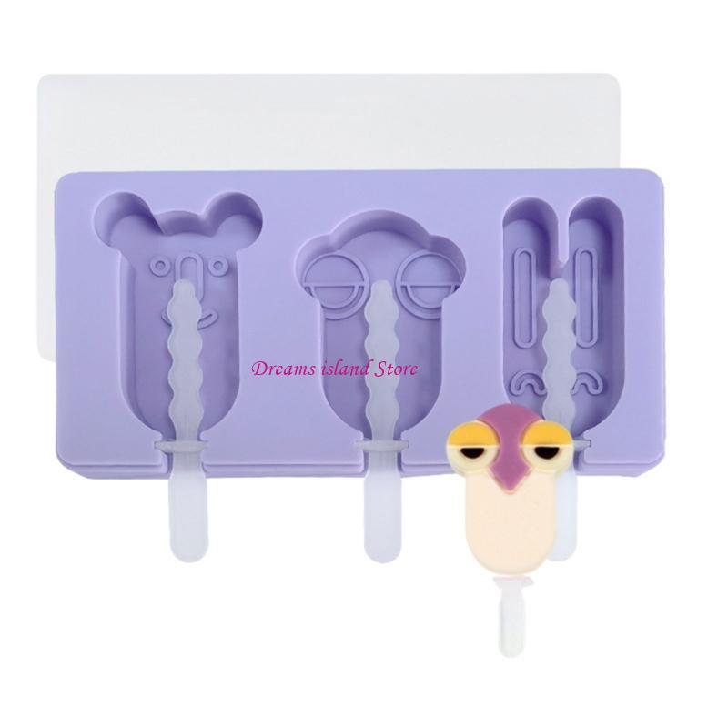 Ice Creams Molds Silicones Popsicles Mould Snowmans Ice Creams Molds Pet Series Cake Cheese Molds HX6C Lobster Penguin Dolp