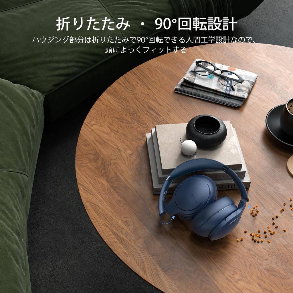 DOQAUS wireless Bluetooth up to 90 hours of continuous 3 EQ AAC wired and comfortable to LIFE4 headphones, 5.3, playback, modes, multi-point