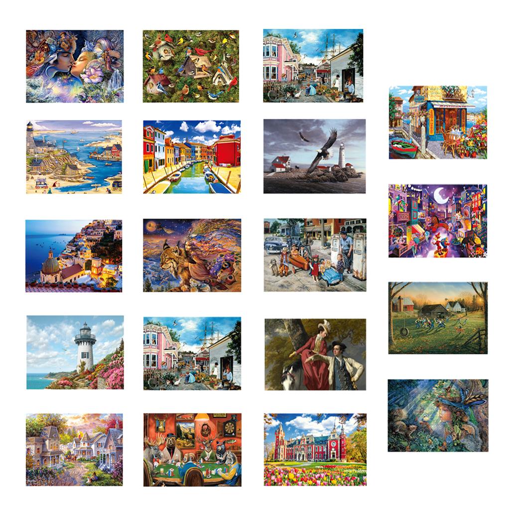 1000 Pieces Jigsaw Puzzle Romantic Painting Landscape Puzzles toys 811