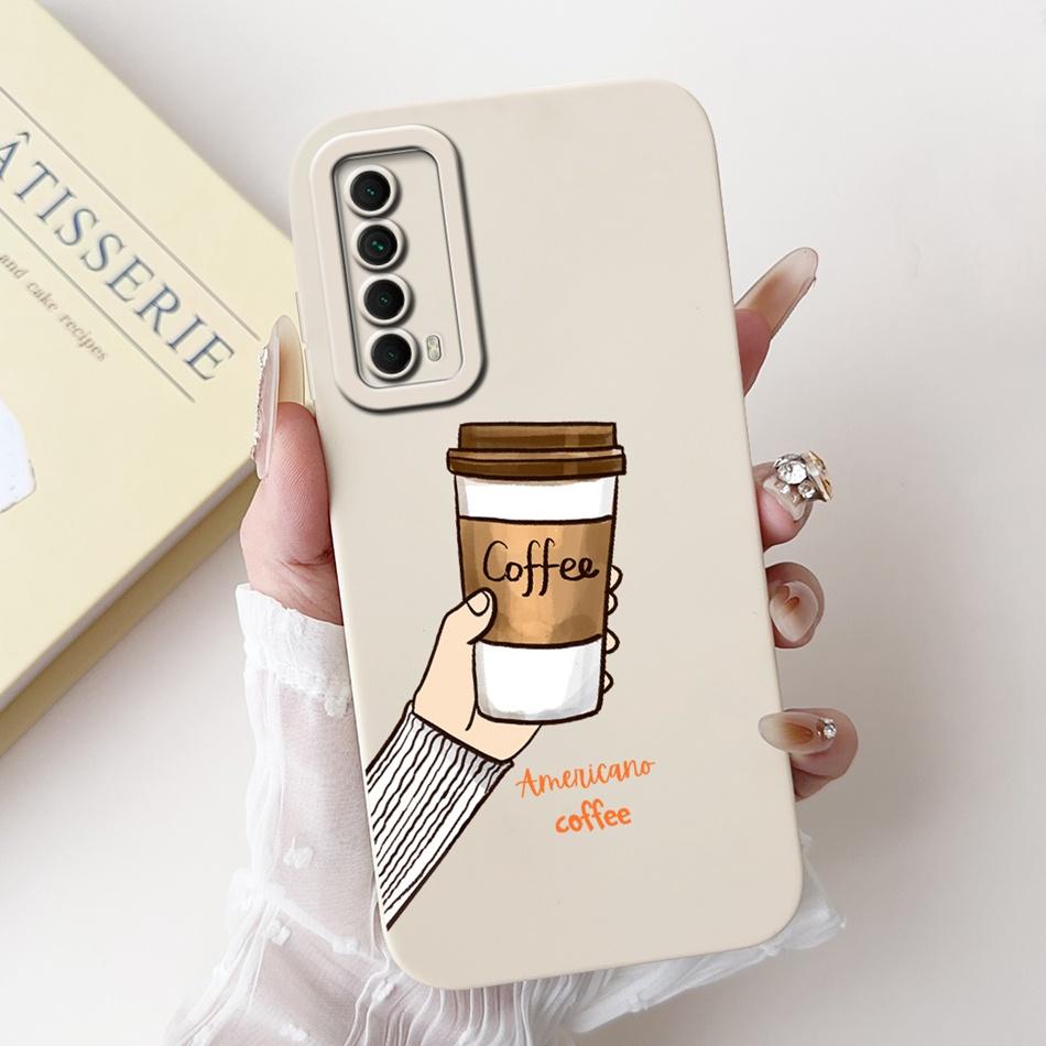 For Huawei P Smart 2021 Case Huawei Y7A PPA-LX3 PPA-LX1 PPA-LX2 Elegant Printing Soft Silicone Shockproof Phone Cases