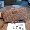 Original Design Women Wallets Real Leather Long Purse Fashion Letter Print Ladies Clutch Bags High Capacity Calfskin Wallet