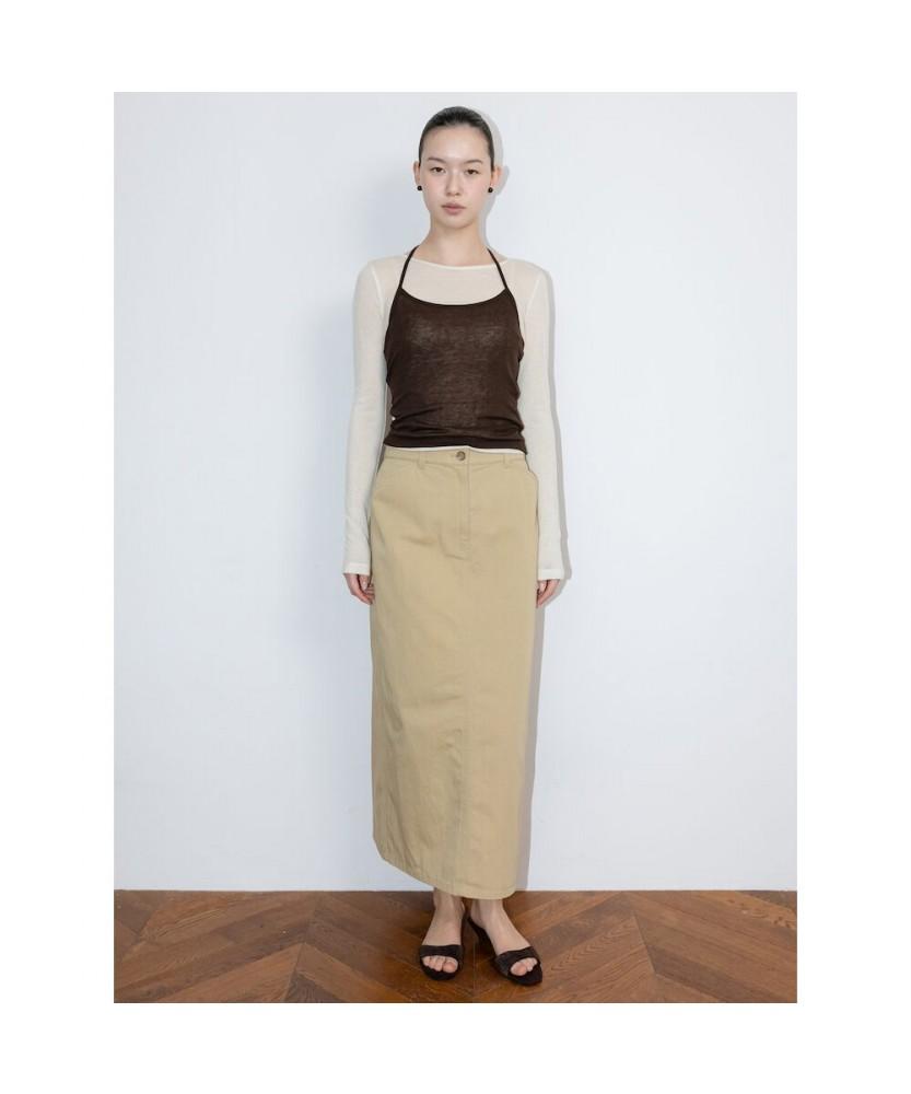 Diaepeocheo Pocket H Line Skirt Beige (Ta6227A01A)
