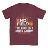 Arknights Endfield La Fabbrica Deve Crescere Meme Fabbrica Espansione Automazione Costruzione Infinita T-shirt 100% Cotone