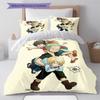 One Piece Pattern Bedding Quilt Set Quilt Cover Pillowcase Home Birthday Gift(1 * Duvet Cover + 2 * Pillowcase, Without Core)