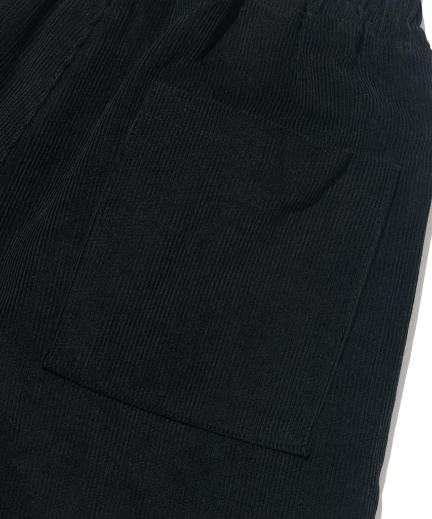 ROIDESROIS Warm Day Corduroy Half Pants (Black)