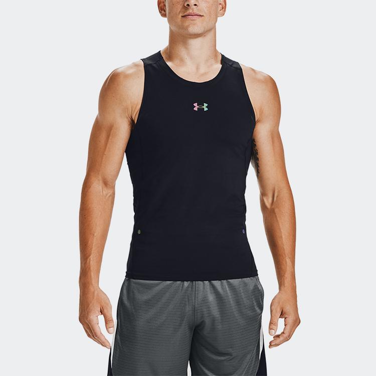 Under Armour Rush Performance Basketball Tank Men Tops Black 1356867-001