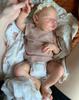 20 Zoll 3D-Haut mit sichtbaren Adern wie echtes weiches Silikon, schlafendes Reborn-Babypuppenspielzeug für Mädchen, Stoffkörper, Kindergeburtstagsgeschenk