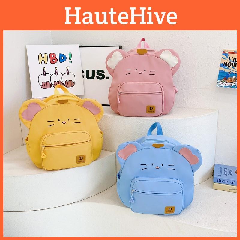 And Charming Fun Cat Themed Backpack For Boys And Girls Stylish School Bag In Blue Pink Yellow