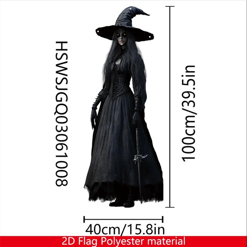 2D Halloweenský Horor Lebka Nevěsta Pozadí Látka Halloweenská Hororová Atmosféra Strašidelný Dům Vnitřní a Venkovní Dekorace Potřeby