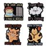 2-10pcs/set Cartoon Animal Collection Enamel Pins Cute Capybara Pet Dogs Cats Brooches Lapel Badge Jewelry Gift For Kids Friends