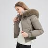 Winter 2025 new fur collar casual versatile cotton jacket women's hooded short warm cotton jacket hooded new jacket