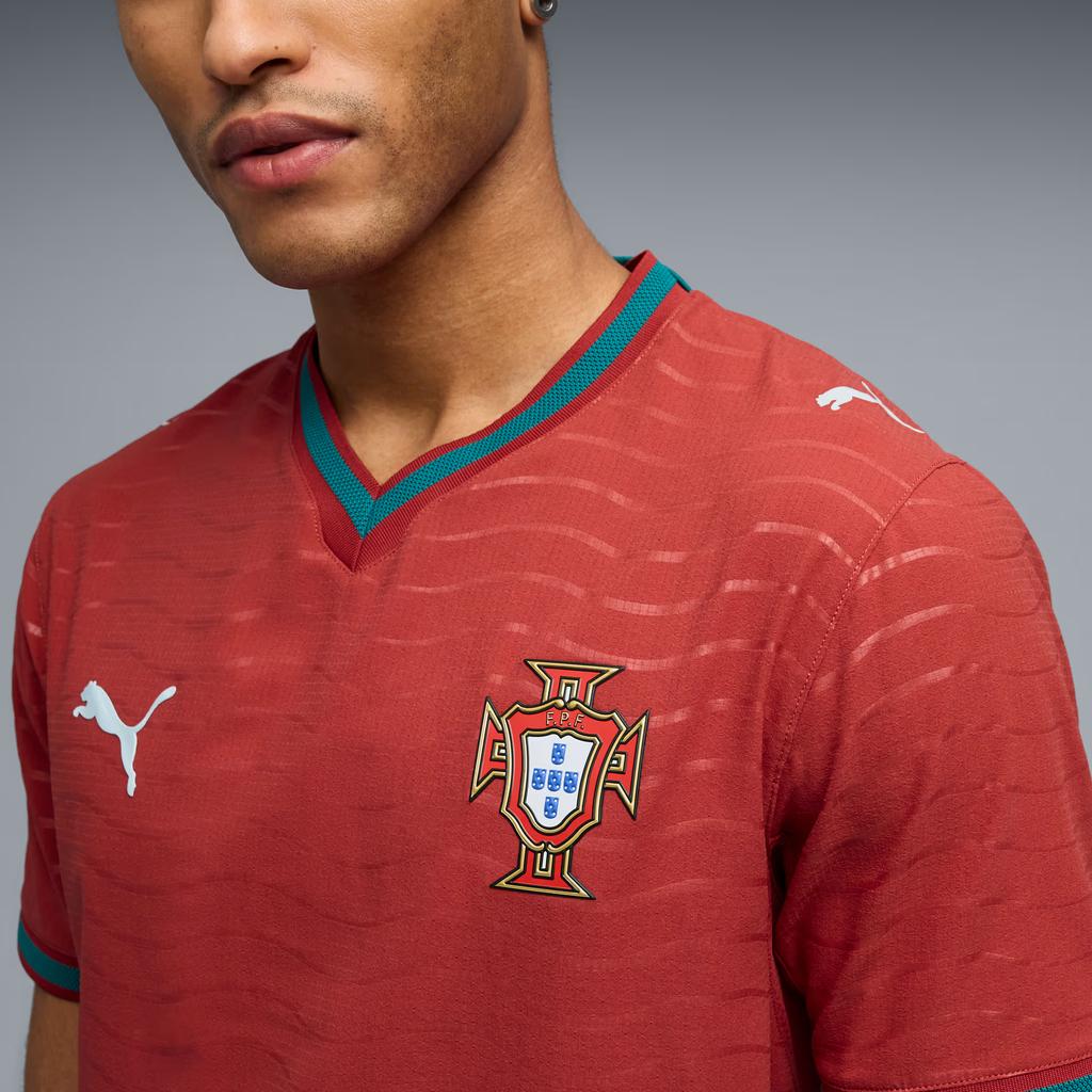 Puma FW25 Portugal Authentic Home Lightweight Short Sleeve Football Jersey Men tops 783276-01