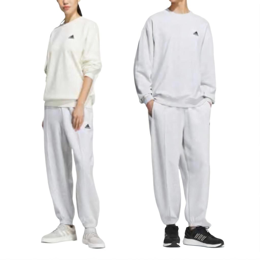 Adidas Fashion Versatile Soft Comfortable Sports Long Pants Unisex Bottoms Light-Gray JM9119