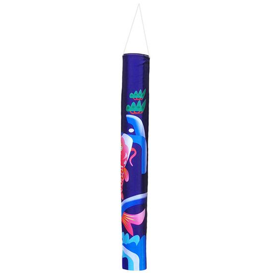 Hanging Ornament Good Delicate Texture Fabric Hanging Decoration Fish Windsock Banners Hanging Flag Streamer Windsock Flag for Restaurant