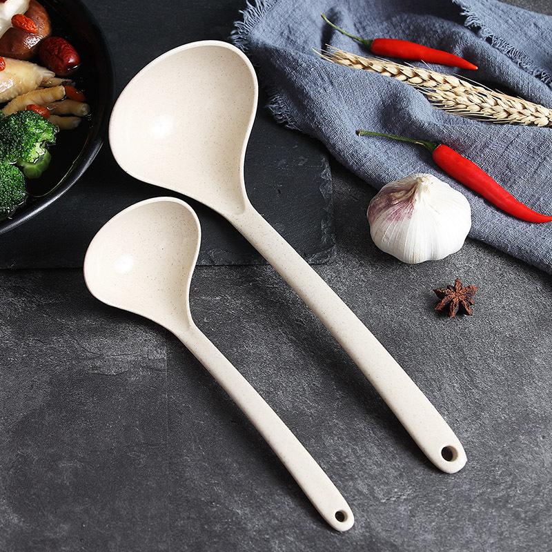 Household Soup Gruel Congee Spoon Room High Temperature Resistant and Heat Resistant Spoon Korean Style Long Handled Soup Spoon