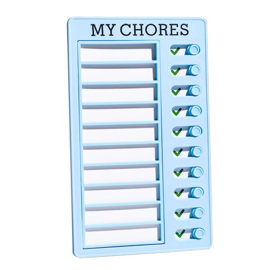 

Часы для самодисциплины для детей и взрослых, раздвижные часы с 100 белыми картонными задачами синий