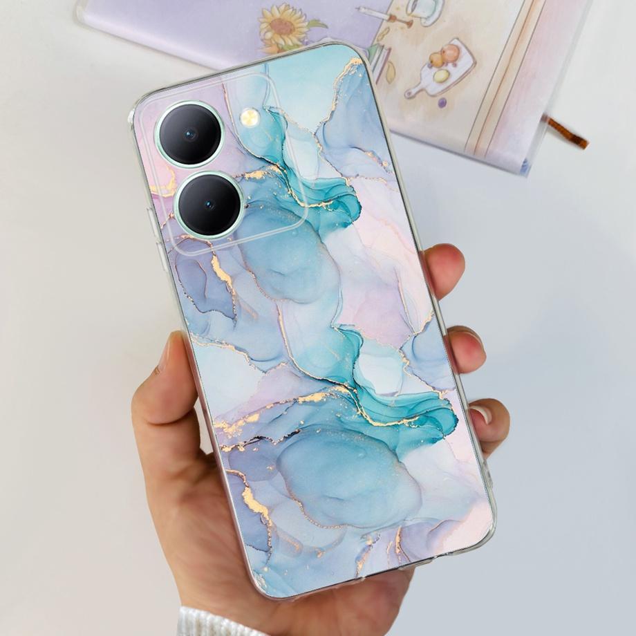 For Vivo Y78 Case Vivo Y78 Plus 5G Soft TPU Silicone Capa Coque For Vivo V29 Lite V2244 Back Cover Lovely Cat Cartoon Girly Etui