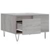 Coffee Table Gray Sonoma 55x55x36.5 Cm Particleboard