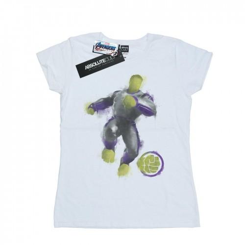 

Marvel Womens/Ladies Avengers Endgame Painted Hulk Cotton T-Shirt XXL білий