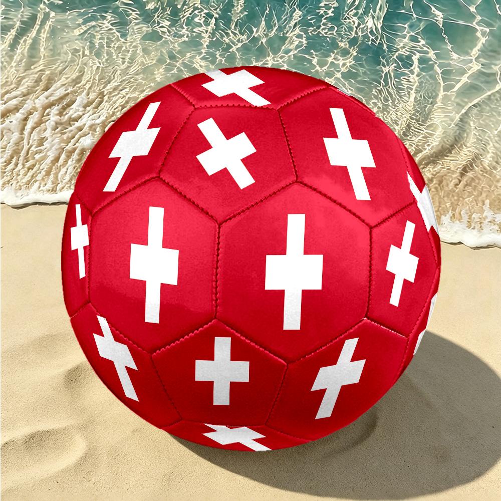 1pc 2026 Classic Flag Soccer Ball Size 5, Machine-stitched, Suitable for Practice Matches/tournament Training Sports, Lightweight and Durable. C7017