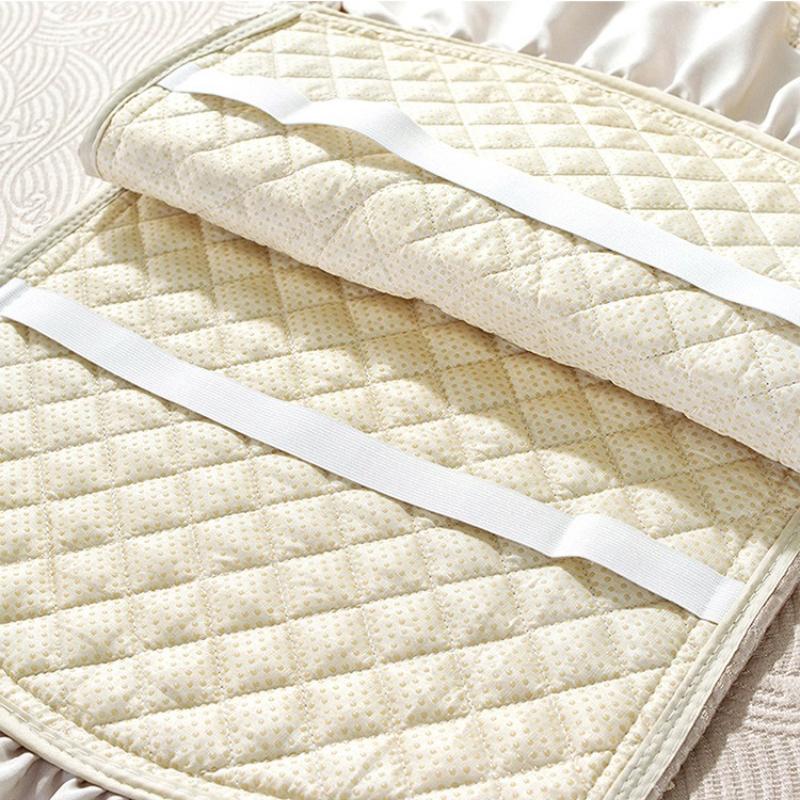 Modern Minimalist Style All Season Universal Chair Covers Quilted Embroidery Anti Slip Thick Stool Protect Pad European Lace Tablecloth Home Decorat