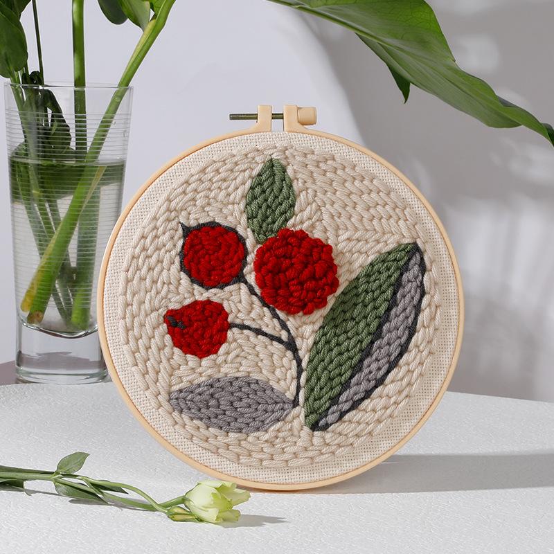 

Растительный стиль русская вышивка крестиком ручная работа DIY материал упаковка шерстяная нить вышивка крестиком набор для вышивки крестиком