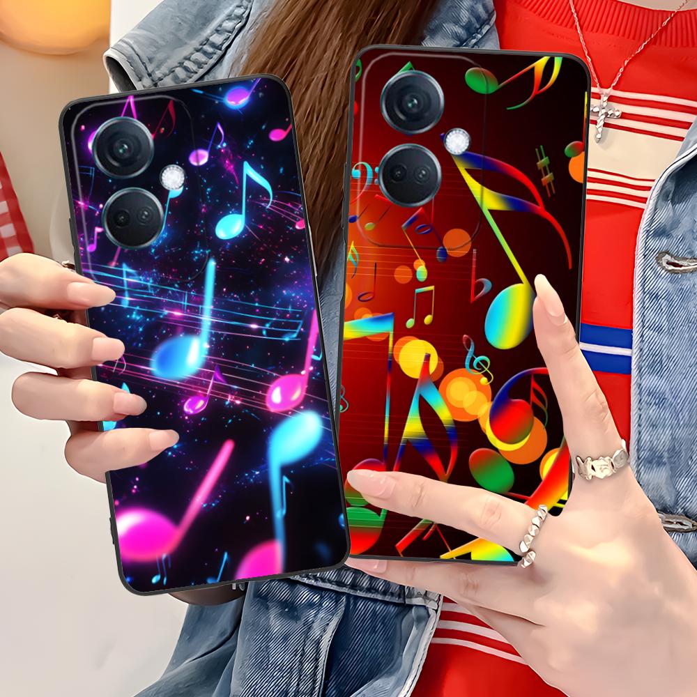 Musical Note Staff Mobile Phone Case for OPPO Find X9 X8 X7 X6 X5 X3 X2 Plus S Pro Ultra Lite Colorful Printing Cover Smartphone