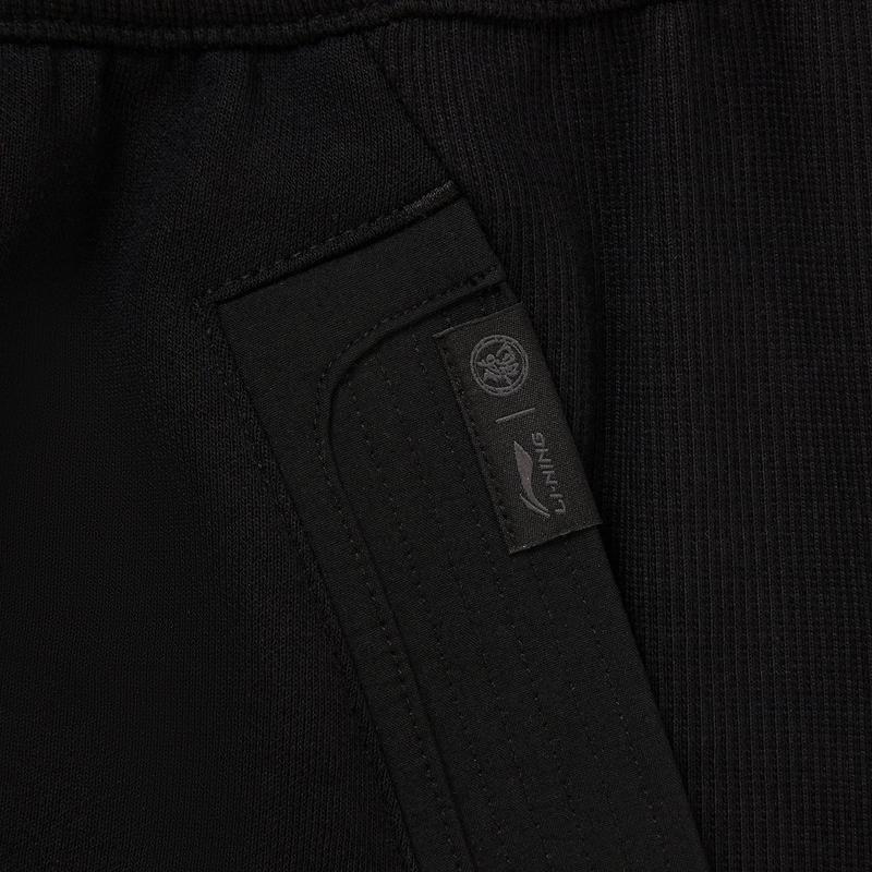 Li Ning Reflective Ice Feel Comfortable Loose Knit Sports Pants Unisex bottoms Black AKLW415-2