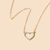 Love Alloy Necklace Jewelry Versatile Diamond Clavicle Chain Women's Water Wave Chain Premium Neck Chain