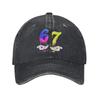 6 7 Six Seven Meme 67 Colorful Casual Baseball Cap For Men Summer Outdoor Sports Trucker Hat Y2k Cool Wholesale Baseball Caps