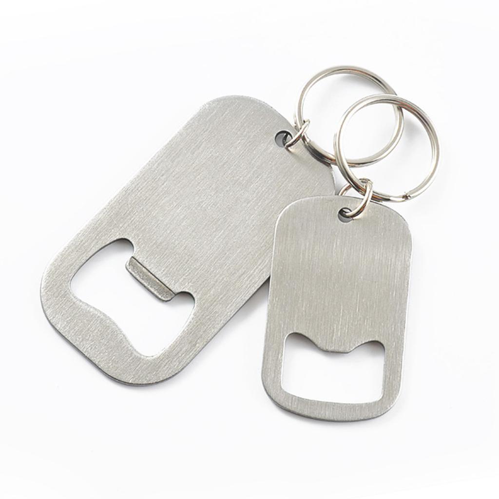 2 Stück Flachflaschenöffner Getränkeflaschenöffner Schlüsselanhänger Edelstahl Flaschenöffner Schlüsselanhänger für Camping Partys