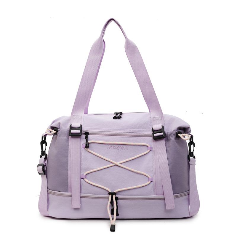 Short-Distance Travel Bag Dry Wet Separation Large Capacity Fitness Bag Luggage Bag Student Sports Shoulder Crossbody Bag with Separation Shoes Bags